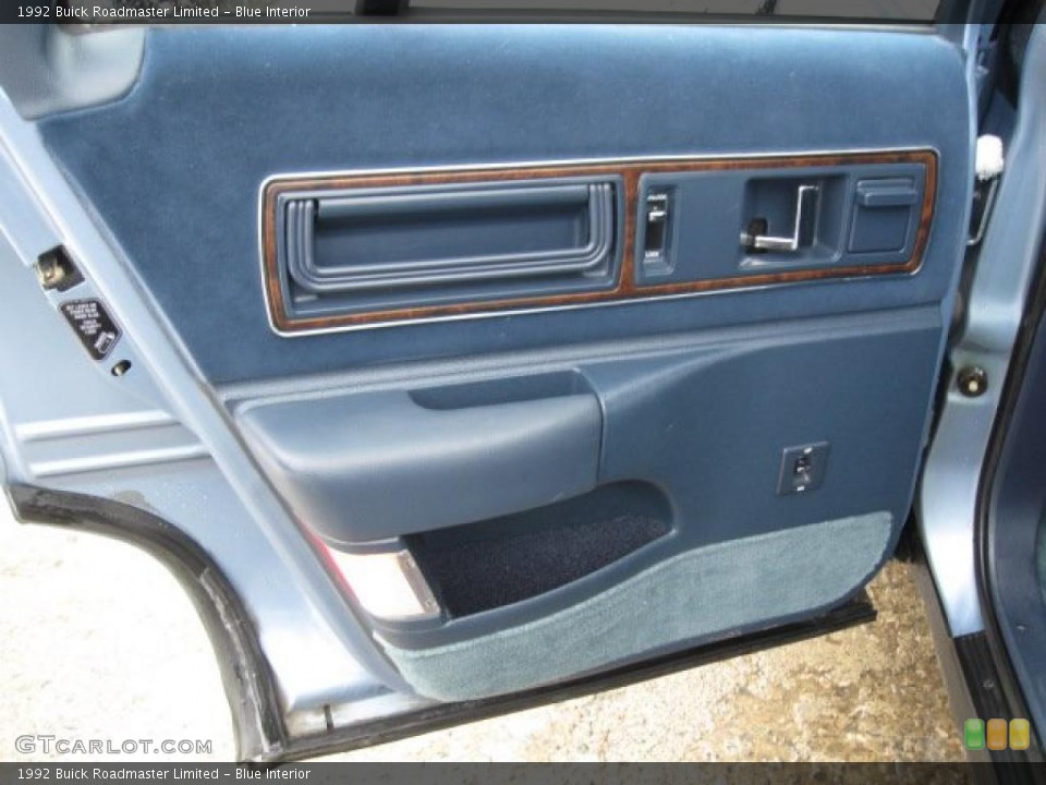 Blue Interior Door Panel for the 1992 Buick Roadmaster Limited #43579402