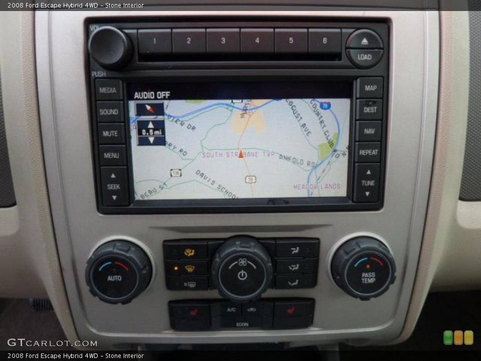 Stone Interior Navigation for the 2008 Ford Escape Hybrid 4WD #43582099