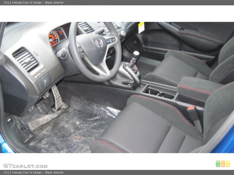 Black Interior Photo for the 2011 Honda Civic Si Sedan #43585531