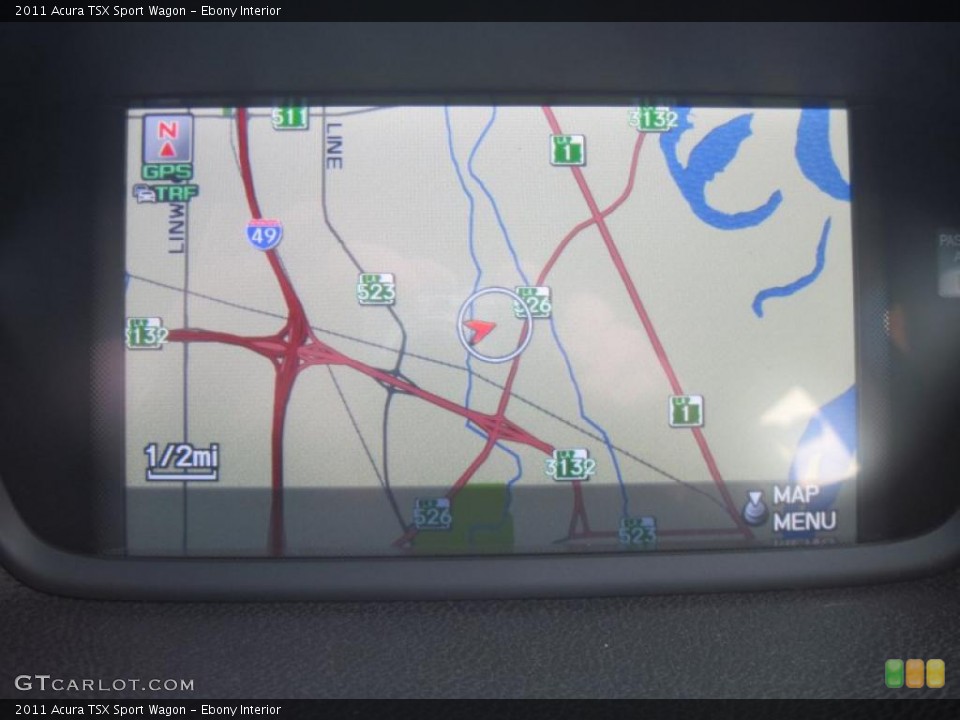 Ebony Interior Navigation for the 2011 Acura TSX Sport Wagon #43588335