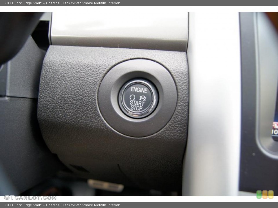 Charcoal Black/Silver Smoke Metallic Interior Controls for the 2011 Ford Edge Sport #43589207