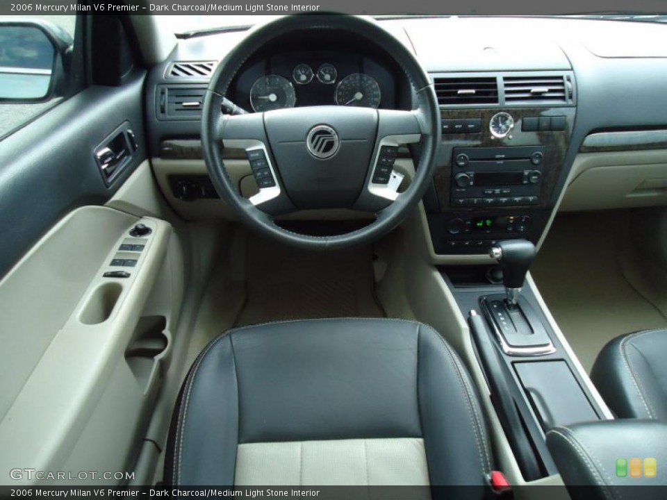 Dark Charcoal/Medium Light Stone Interior Dashboard for the 2006 Mercury Milan V6 Premier #43589819