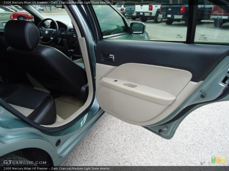 Dark Charcoal/Medium Light Stone Interior Door Panel for the 2006 Mercury Milan V6 Premier #43589907