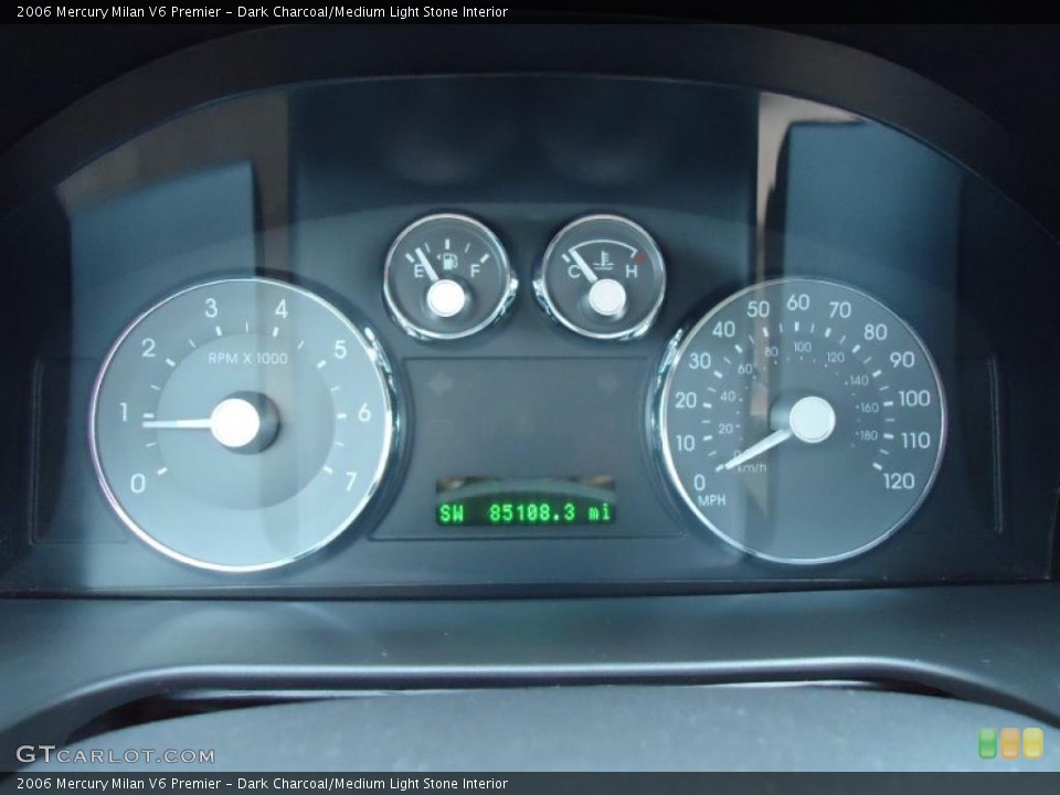 Dark Charcoal/Medium Light Stone Interior Gauges for the 2006 Mercury Milan V6 Premier #43590164