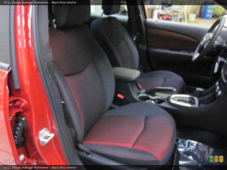 Black/Red Interior Photo for the 2011 Dodge Avenger Mainstreet #43595545