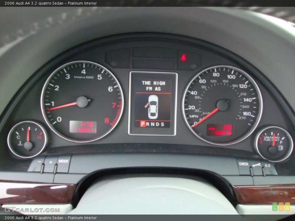 Platinum Interior Gauges for the 2006 Audi A4 3.2 quattro Sedan #43595601