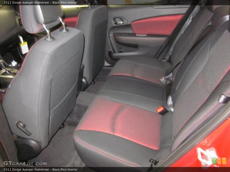 Black/Red Interior Photo for the 2011 Dodge Avenger Mainstreet #43595649