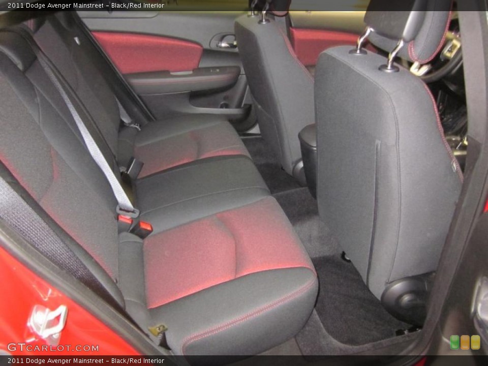 Black/Red Interior Photo for the 2011 Dodge Avenger Mainstreet #43595669