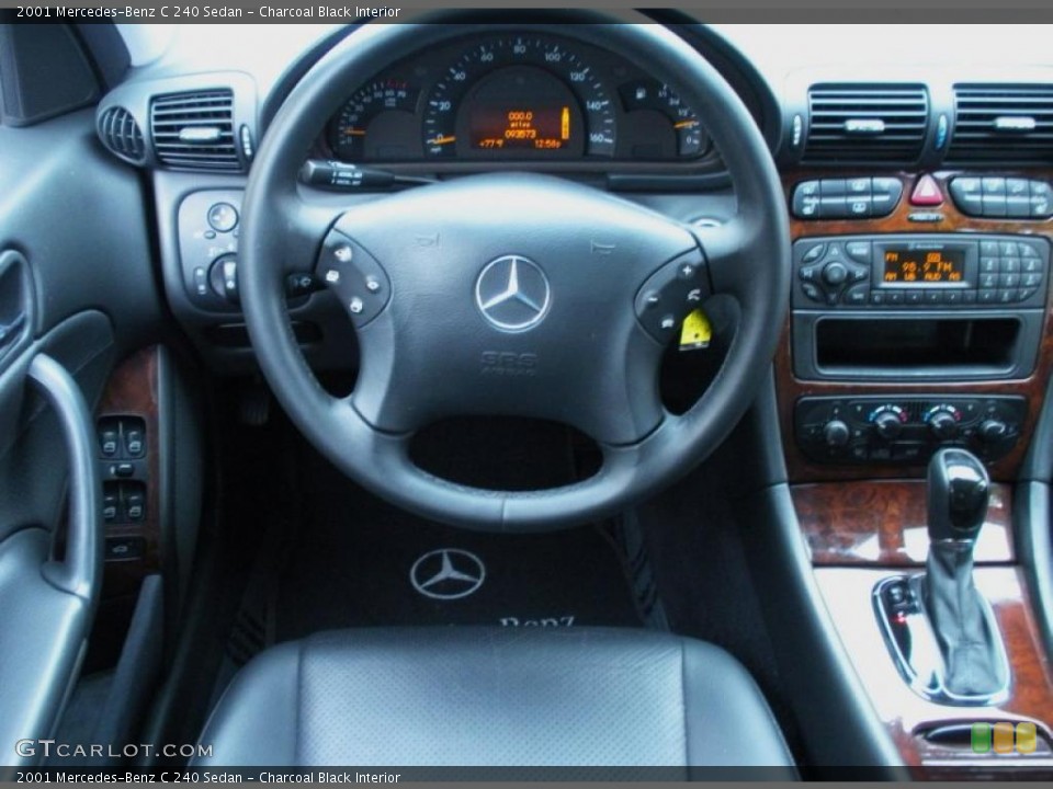 Charcoal Black Interior Dashboard for the 2001 Mercedes-Benz C 240 Sedan #43609097