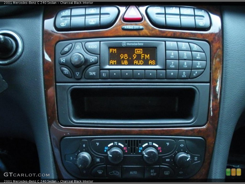 Charcoal Black Interior Controls for the 2001 Mercedes-Benz C 240 Sedan #43609157
