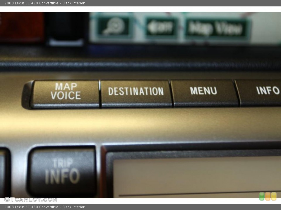 Black Interior Controls for the 2008 Lexus SC 430 Convertible #43611454