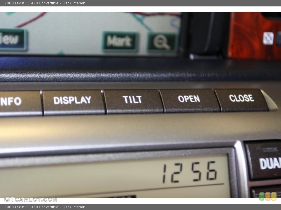 Black Interior Controls for the 2008 Lexus SC 430 Convertible #43611466