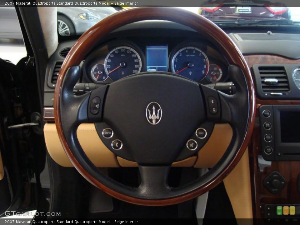 Beige Interior Steering Wheel for the 2007 Maserati Quattroporte  #43615144