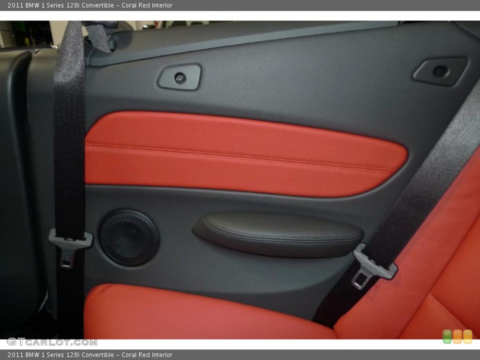 Coral Red Interior Photo for the 2011 BMW 1 Series 128i Convertible #43621347