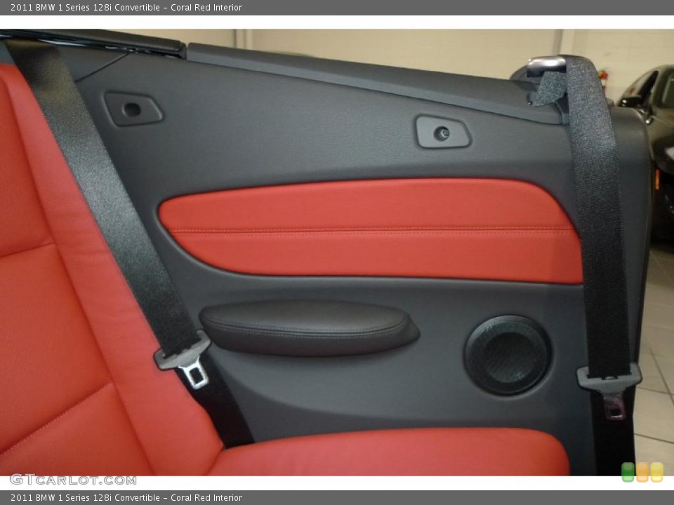 Coral Red Interior Photo for the 2011 BMW 1 Series 128i Convertible #43621355