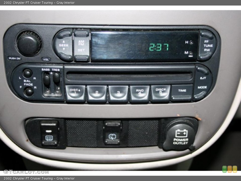Gray Interior Controls for the 2002 Chrysler PT Cruiser Touring #43622280