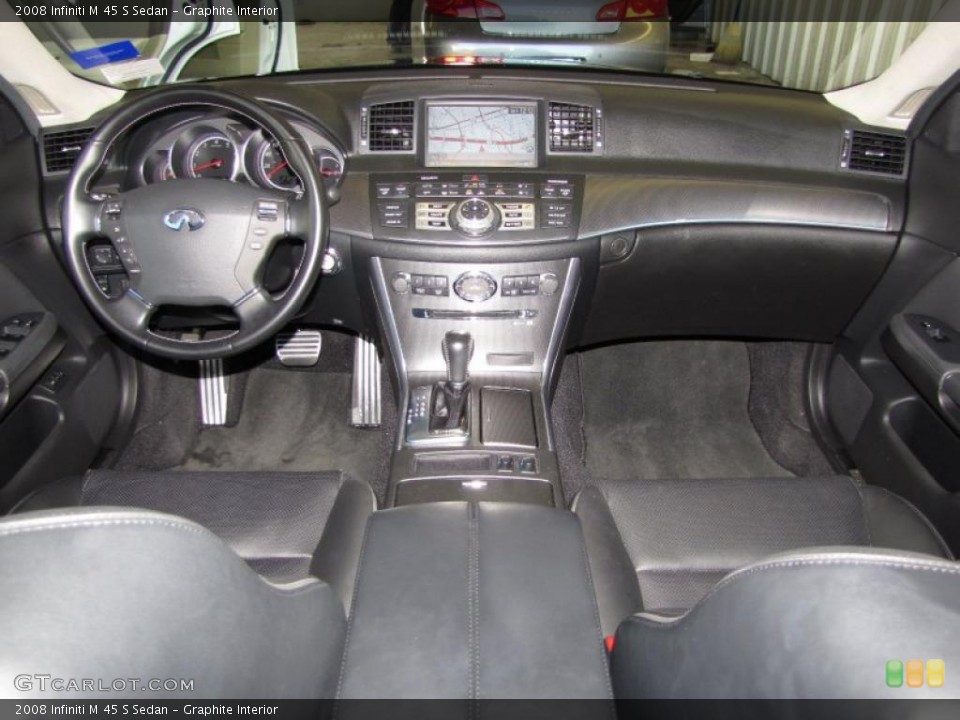 Graphite Interior Dashboard for the 2008 Infiniti M 45 S Sedan #43624472