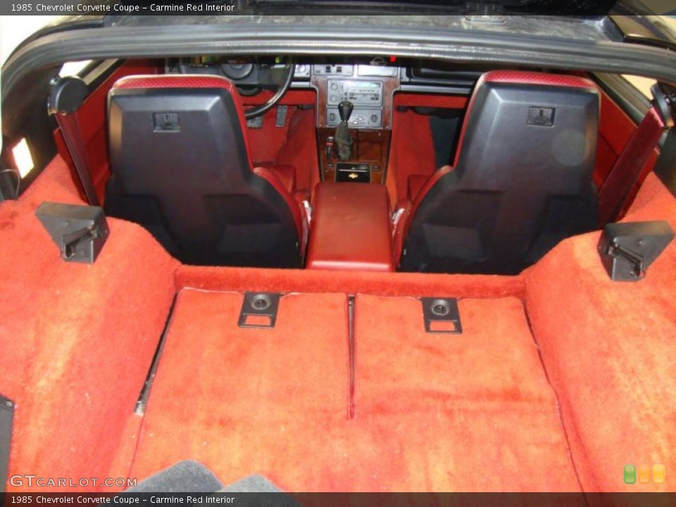 Carmine Red Interior Trunk for the 1985 Chevrolet Corvette Coupe #43625592