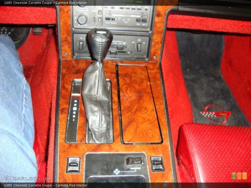 Carmine Red Interior Transmission for the 1985 Chevrolet Corvette Coupe #43625712