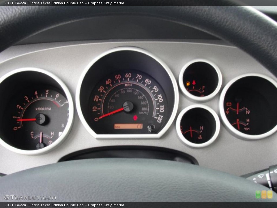 Graphite Gray Interior Gauges for the 2011 Toyota Tundra Texas Edition Double Cab #43637384