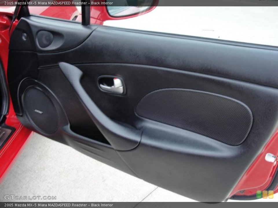 Black Interior Door Panel for the 2005 Mazda MX-5 Miata MAZDASPEED Roadster #43638012