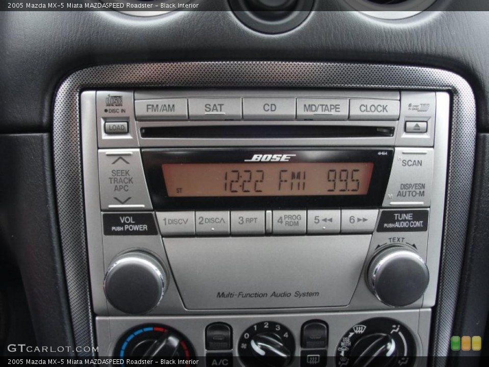Black Interior Controls for the 2005 Mazda MX-5 Miata MAZDASPEED Roadster #43638076