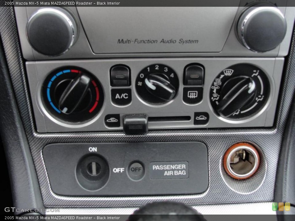 Black Interior Controls for the 2005 Mazda MX-5 Miata MAZDASPEED Roadster #43638084