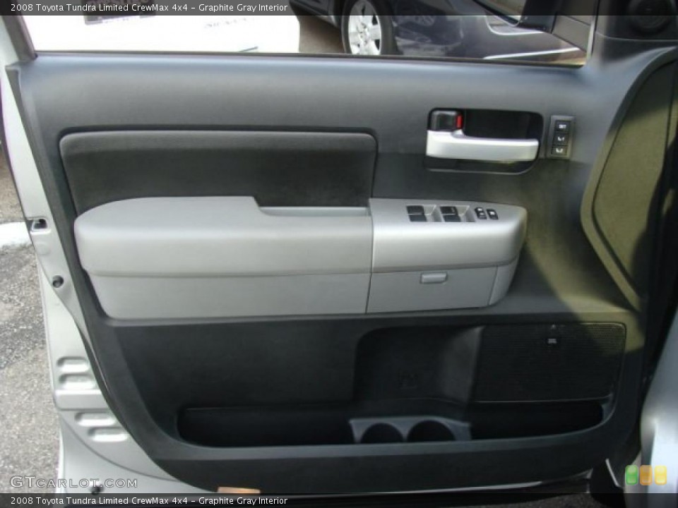 Graphite Gray Interior Door Panel for the 2008 Toyota Tundra Limited CrewMax 4x4 #43641256