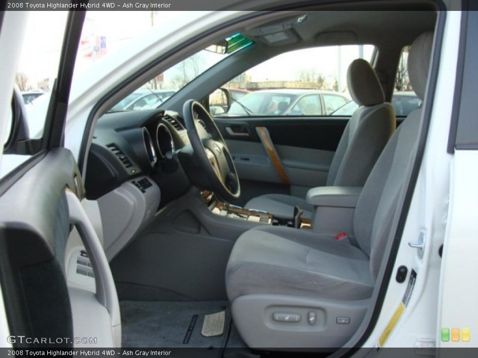 Ash Gray Interior Photo for the 2008 Toyota Highlander Hybrid 4WD #43642240