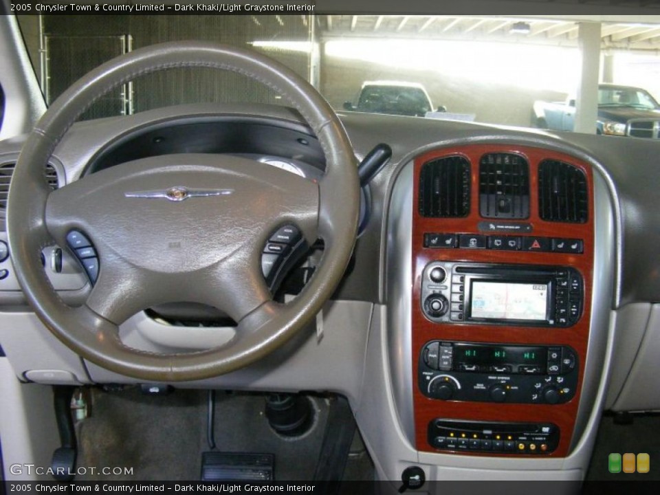 Dark Khaki/Light Graystone Interior Dashboard for the 2005 Chrysler Town & Country Limited #43642936
