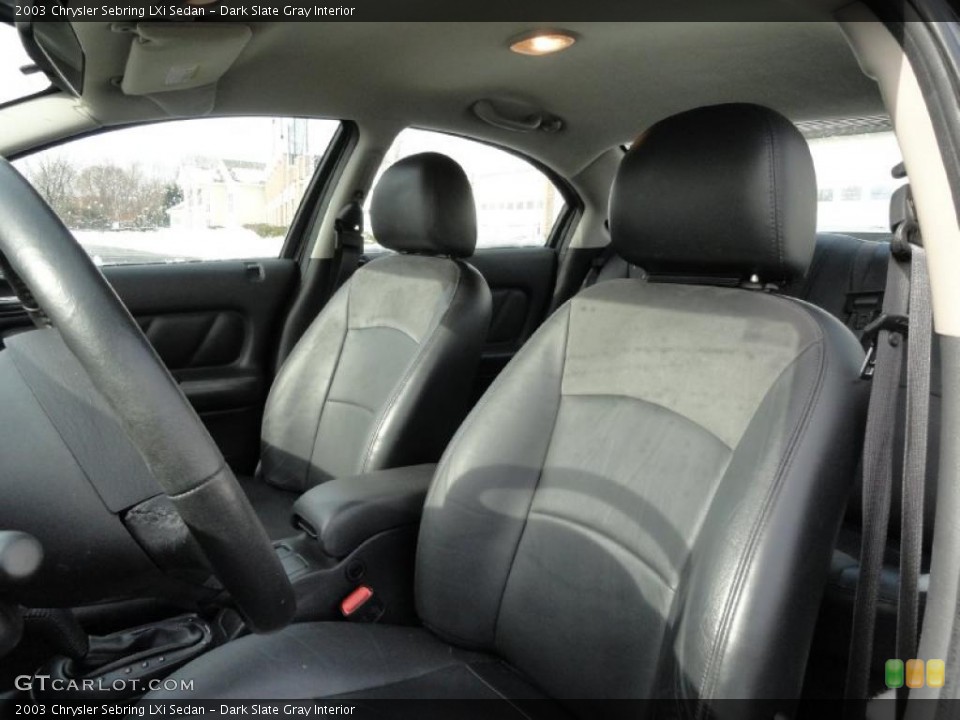 Dark Slate Gray Interior Photo for the 2003 Chrysler Sebring LXi Sedan #43648555