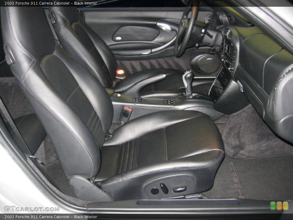 Black Interior Photo for the 2003 Porsche 911 Carrera Cabriolet #43656363