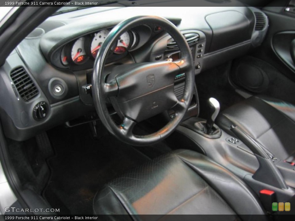 Black Interior Prime Interior for the 1999 Porsche 911 Carrera Cabriolet #43656595