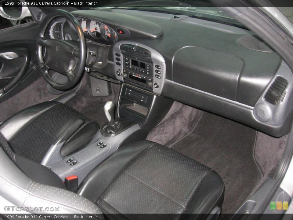 Black Interior Dashboard for the 1999 Porsche 911 Carrera Cabriolet #43656659