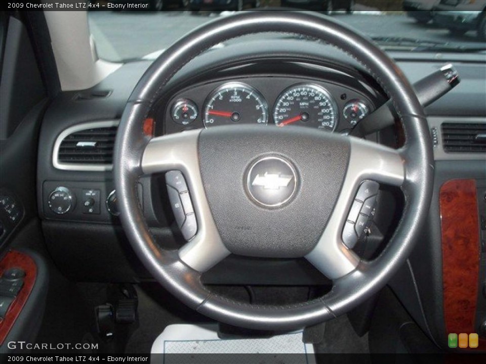 Ebony Interior Steering Wheel for the 2009 Chevrolet Tahoe LTZ 4x4 #43659135