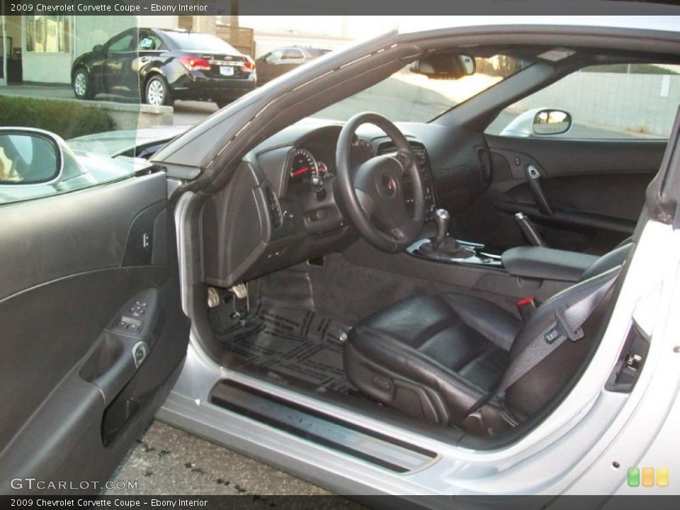 Ebony Interior Photo for the 2009 Chevrolet Corvette Coupe #43669632
