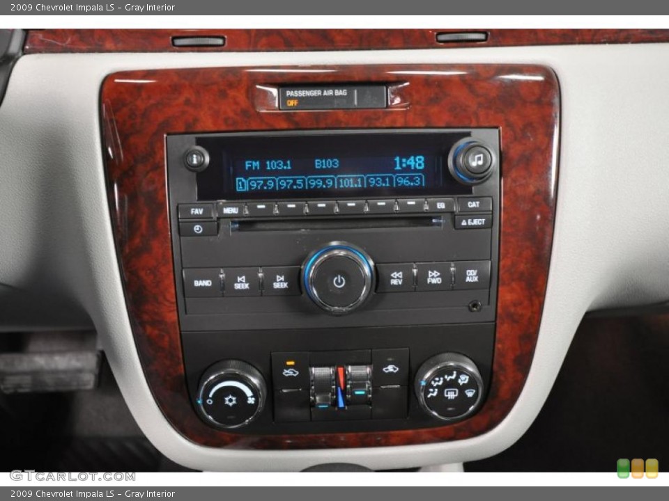 Gray Interior Controls for the 2009 Chevrolet Impala LS #43673660