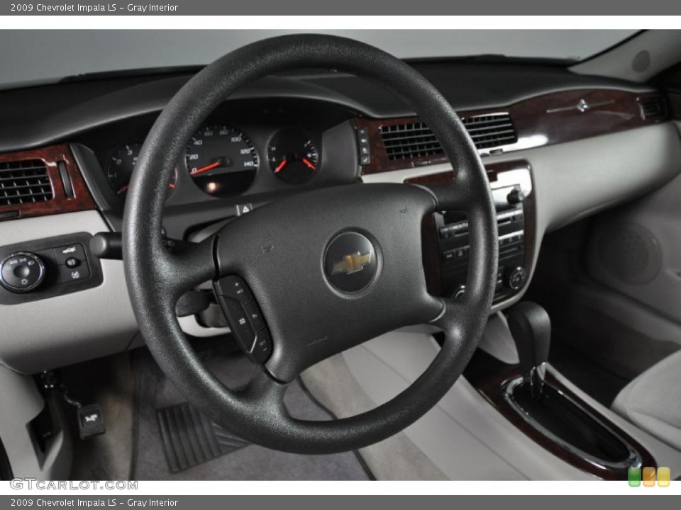 Gray Interior Steering Wheel for the 2009 Chevrolet Impala LS #43673680