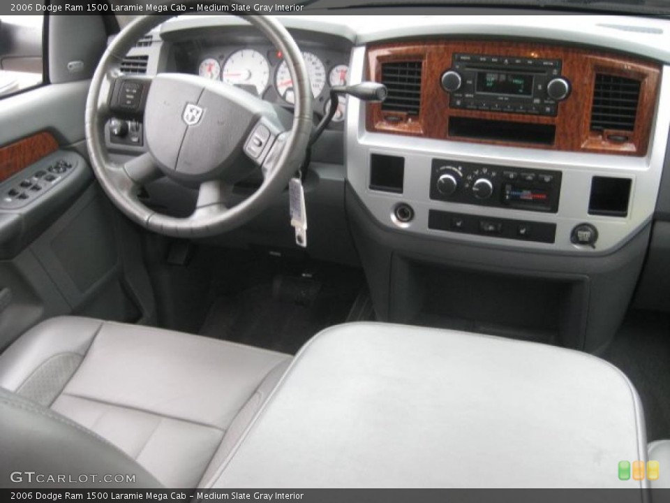 Medium Slate Gray Interior Dashboard for the 2006 Dodge Ram 1500 Laramie Mega Cab #43688088