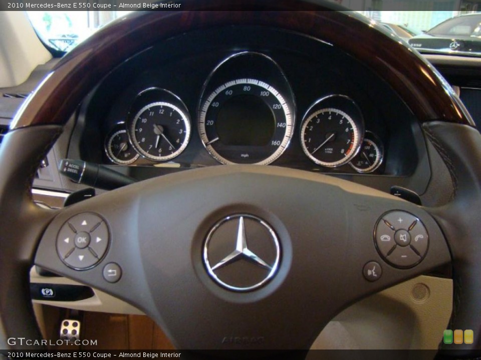 Almond Beige Interior Steering Wheel for the 2010 Mercedes-Benz E 550 Coupe #43690172