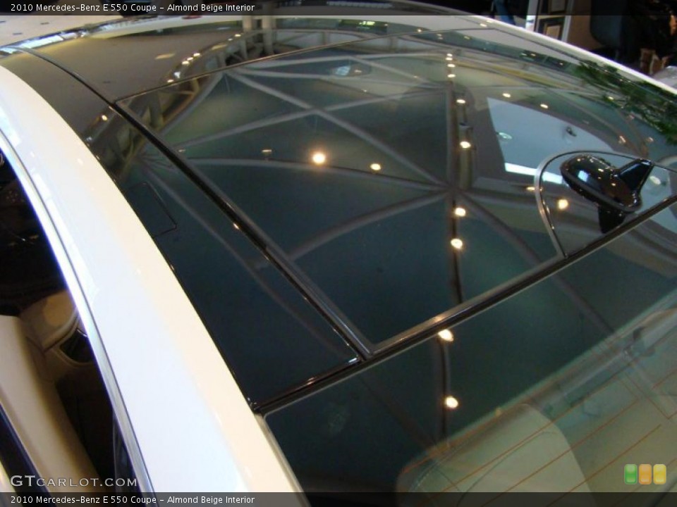 Almond Beige Interior Sunroof for the 2010 Mercedes-Benz E 550 Coupe #43690224