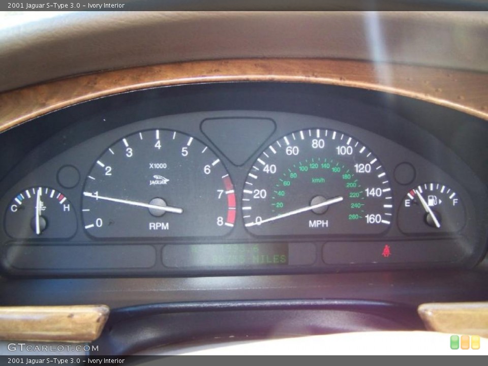 Ivory Interior Gauges for the 2001 Jaguar S-Type 3.0 #43690256