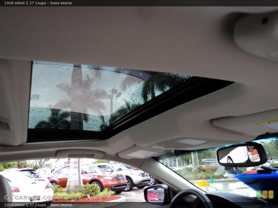 Stone Interior Sunroof for the 2008 Infiniti G 37 Coupe #43700448