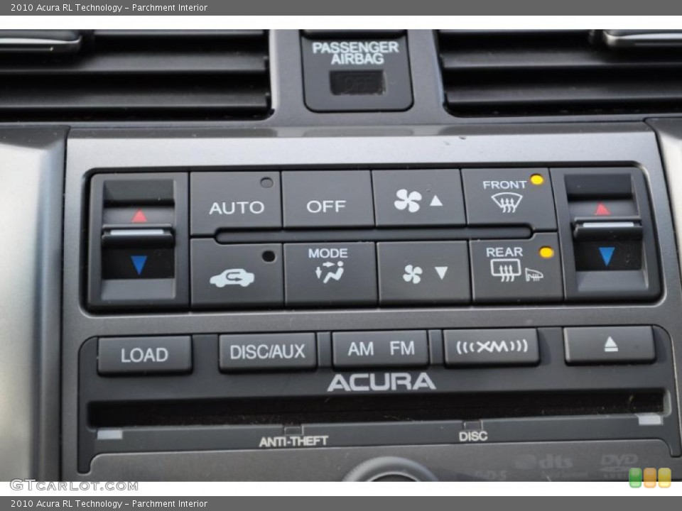 Parchment Interior Controls for the 2010 Acura RL Technology #43702268