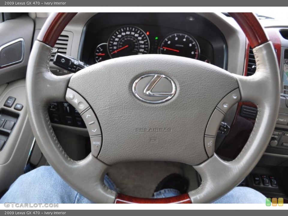 Ivory Interior Steering Wheel for the 2009 Lexus GX 470 #43703532