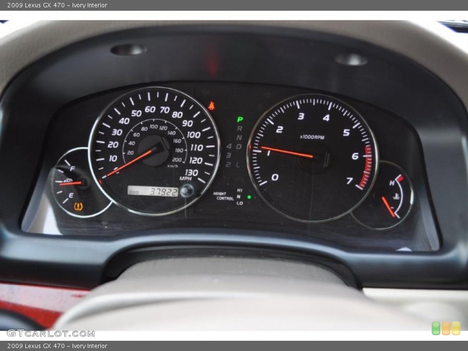Ivory Interior Gauges for the 2009 Lexus GX 470 #43703552