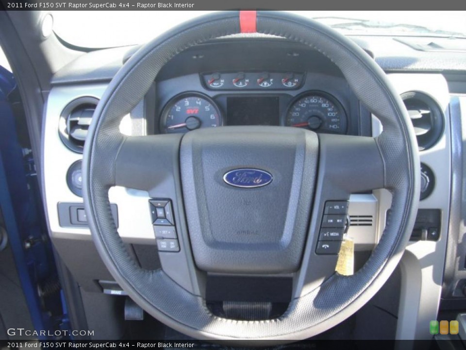Raptor Black Interior Steering Wheel for the 2011 Ford F150 SVT Raptor SuperCab 4x4 #43721061