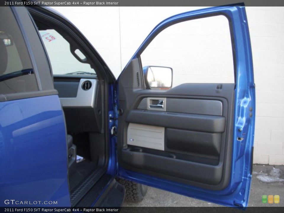 Raptor Black Interior Door Panel for the 2011 Ford F150 SVT Raptor SuperCab 4x4 #43721093