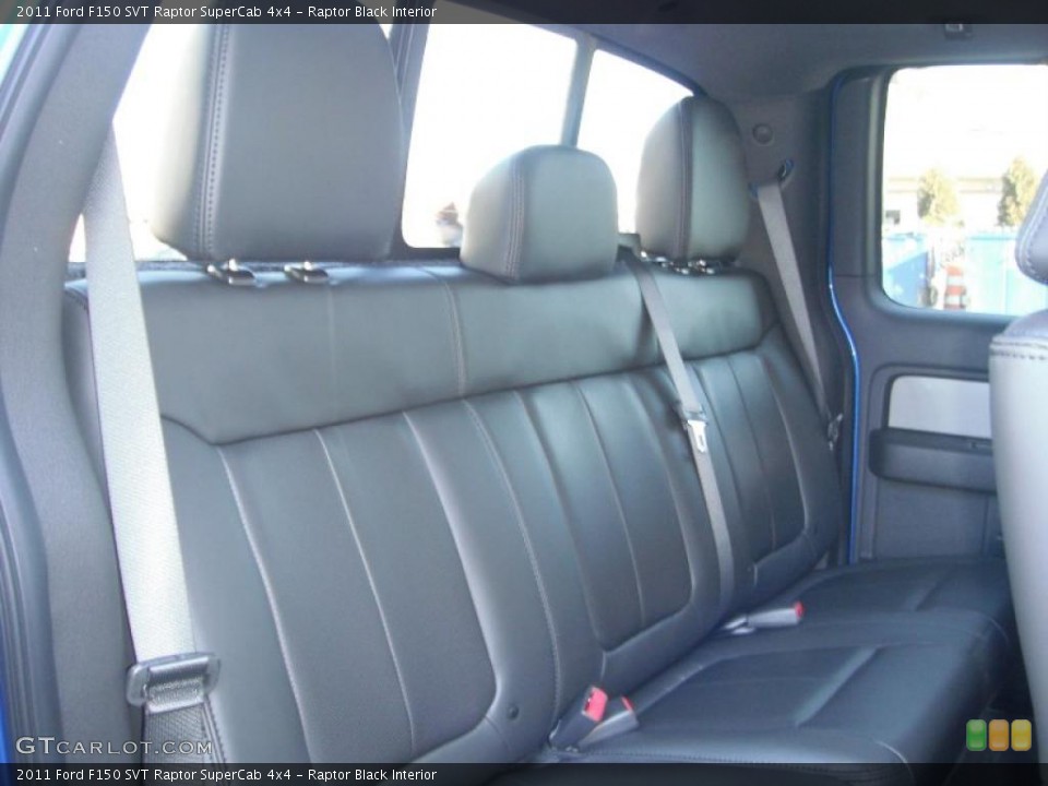 Raptor Black Interior Rear Seat for the 2011 Ford F150 SVT Raptor SuperCab 4x4 #43721121