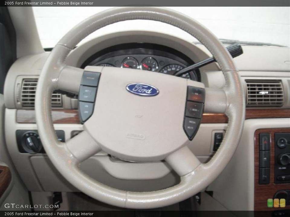 Pebble Beige Interior Steering Wheel for the 2005 Ford Freestar Limited #43722509